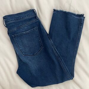 Old Navy Dark Blue Flare Ankle Jeans